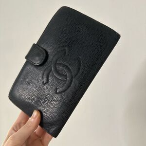 Vintage Chanel CC Cavier Wallet As Is